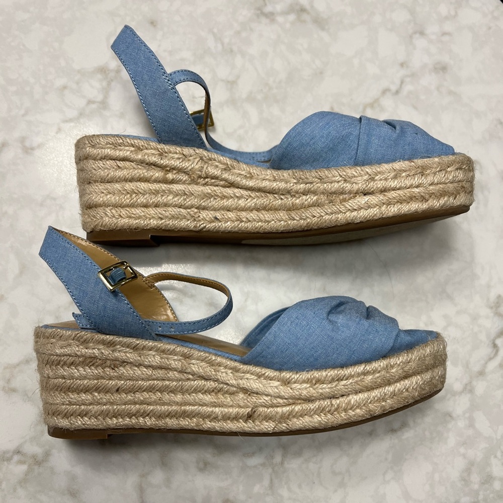 Talbots espadrille wedge heel sandals